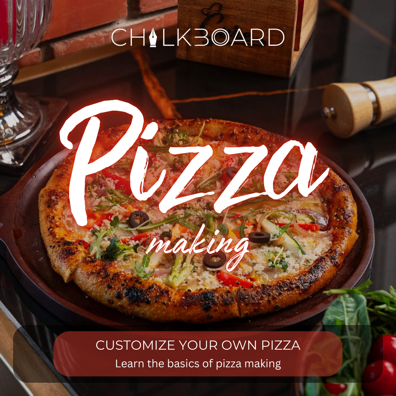 Pizza Making Workshop Poster